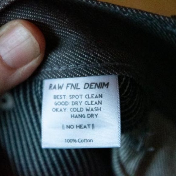 FNL Denim Premium Quality 2011 No.150 Gray Button Fly Jeans mens 30/32 - Picture 9 of 16